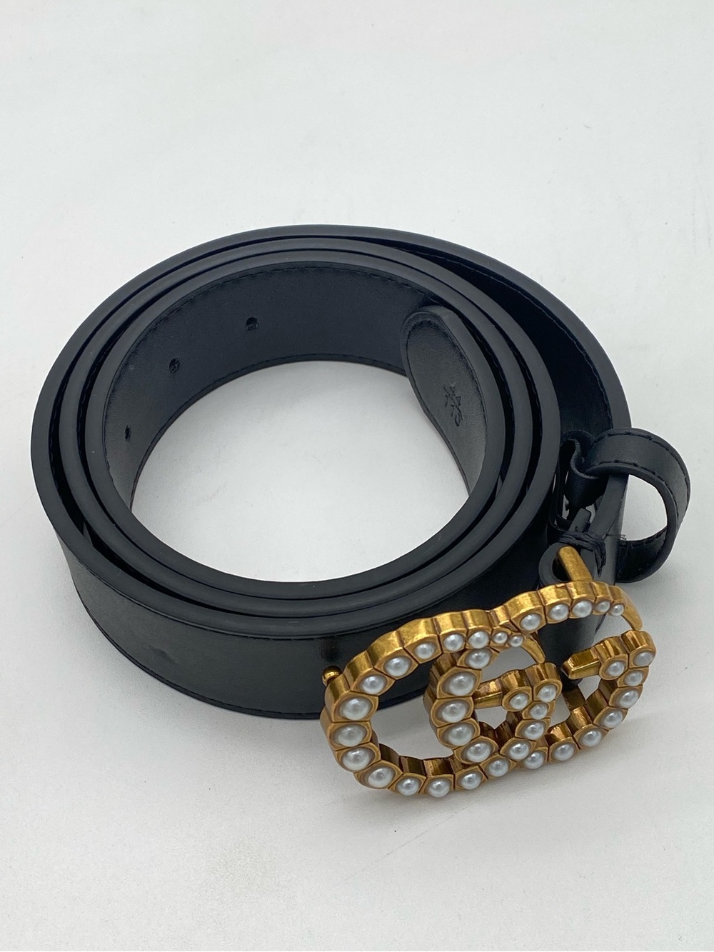 Gucci Pearl GG Leather Belt- 110CM/XL - Picture 8 of 16
